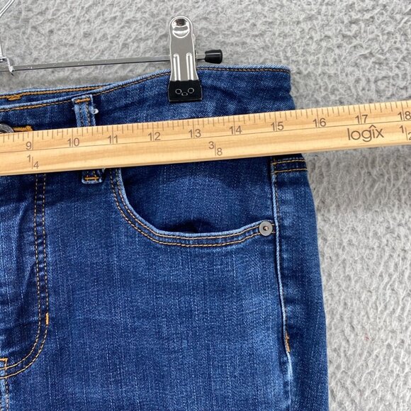 Talbots Jeans Womens 4 Blue Straight Medium Wash Denim Stretch Slimming Casual - Picture 4 of 11